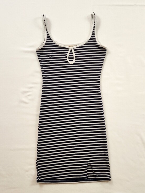 Heart & Hips Dresses & Skirts - Heart & Hips Navy and White Striped Sleeveless Tank Dress Size S